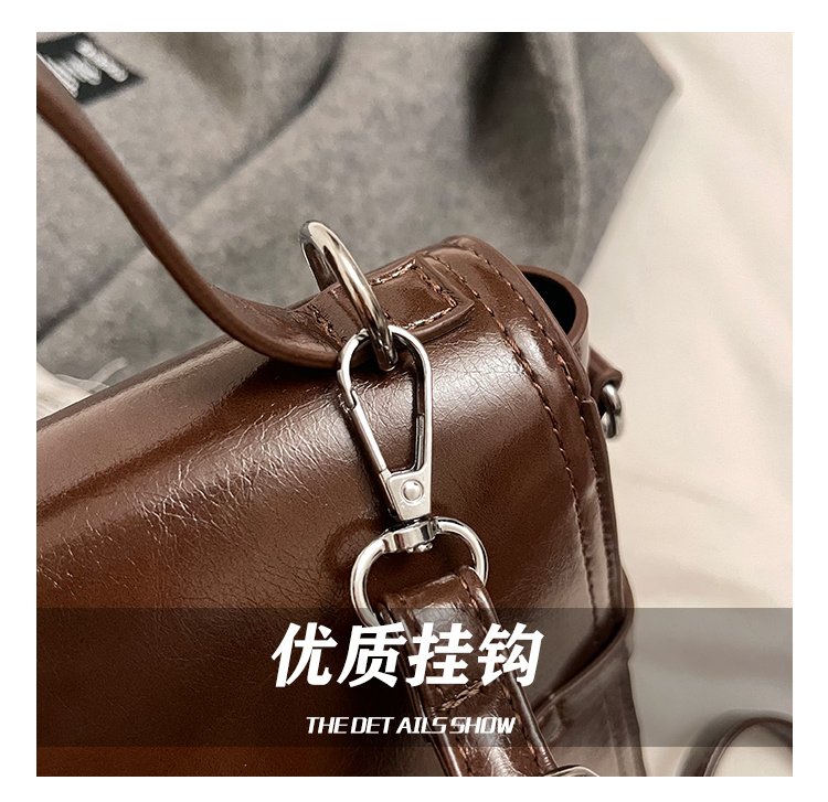 Women's PU Leather Bow Flap Backpack detail 12