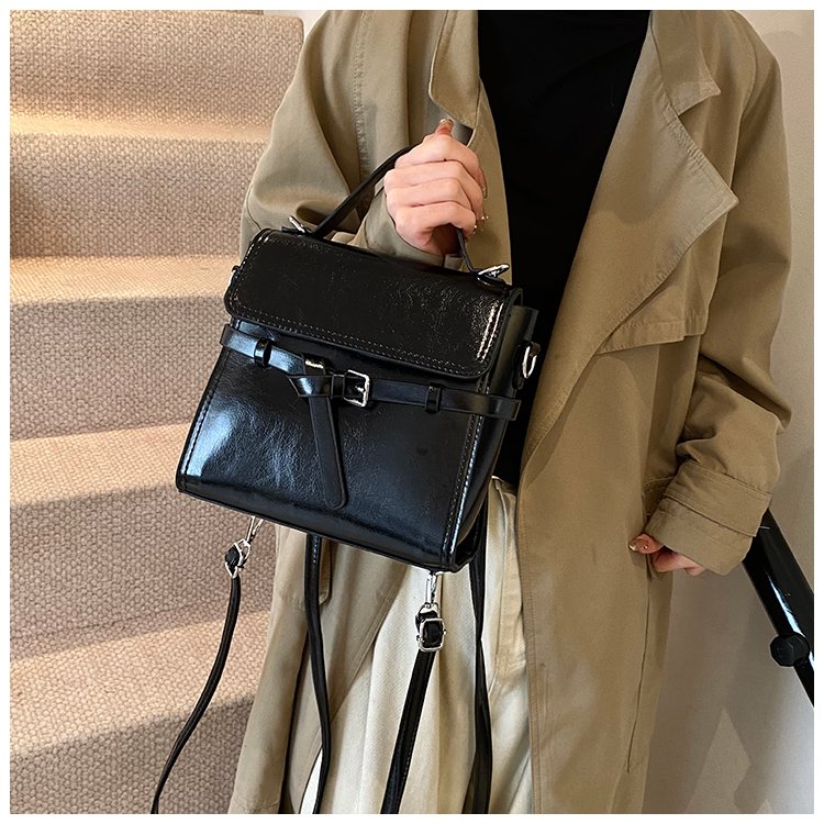 Women's PU Leather Bow Flap Backpack detail 29