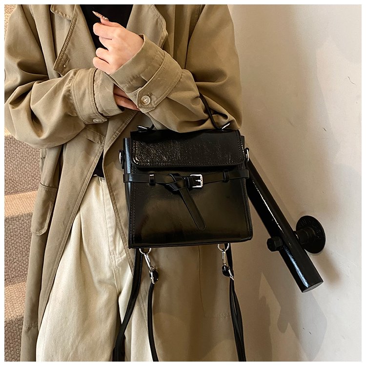 Women's PU Leather Bow Flap Backpack detail 33