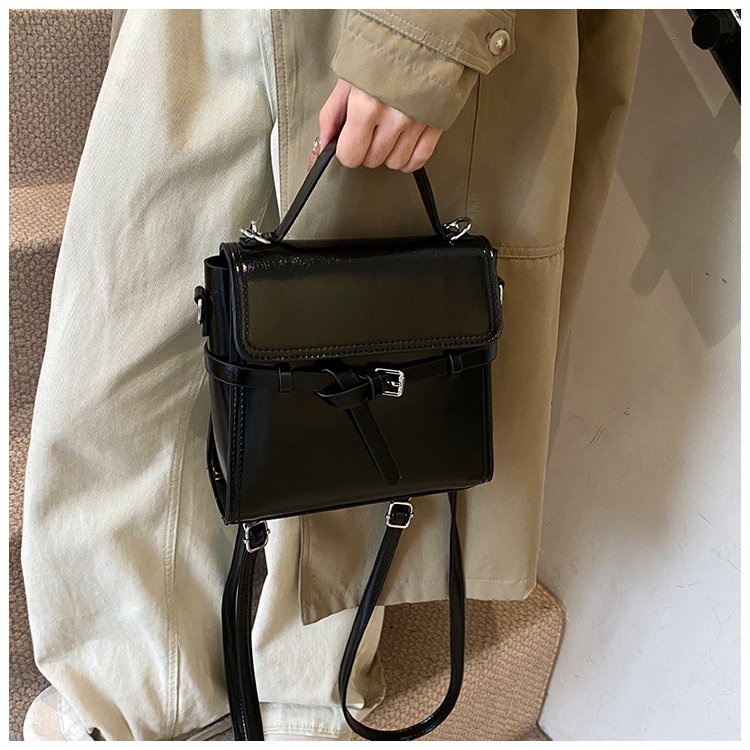 Women's PU Leather Bow Flap Backpack detail 35
