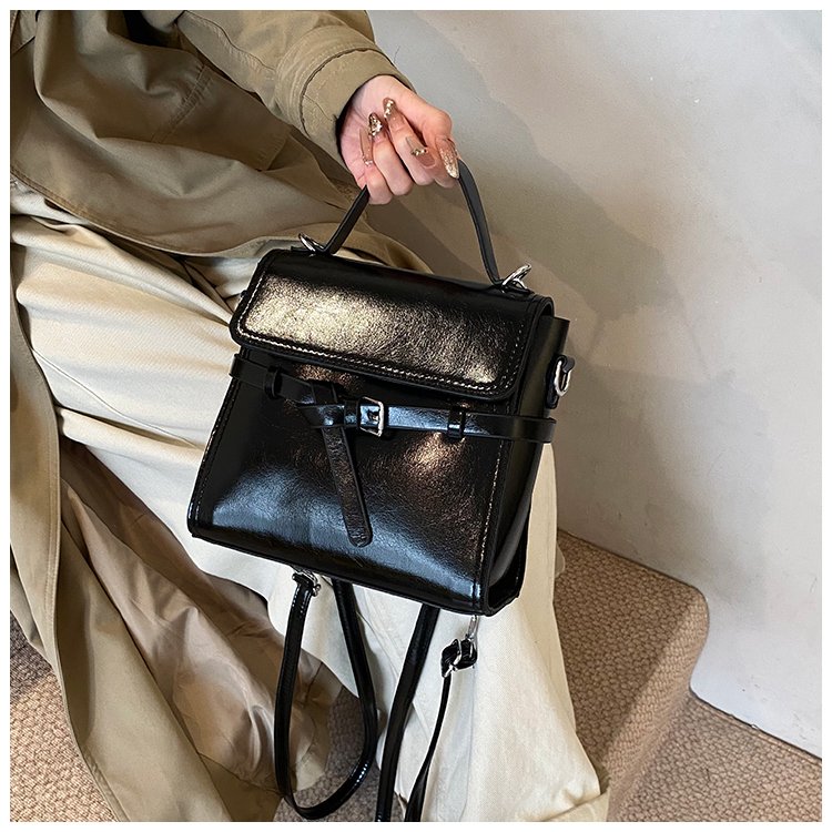 Women's PU Leather Bow Flap Backpack detail 39