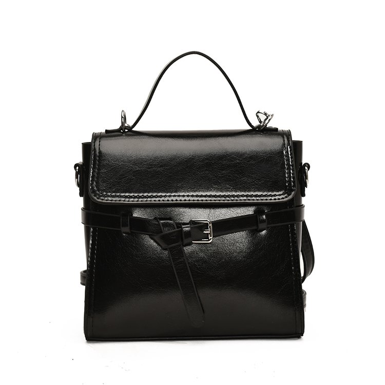 Women's PU Leather Bow Flap Backpack view 3