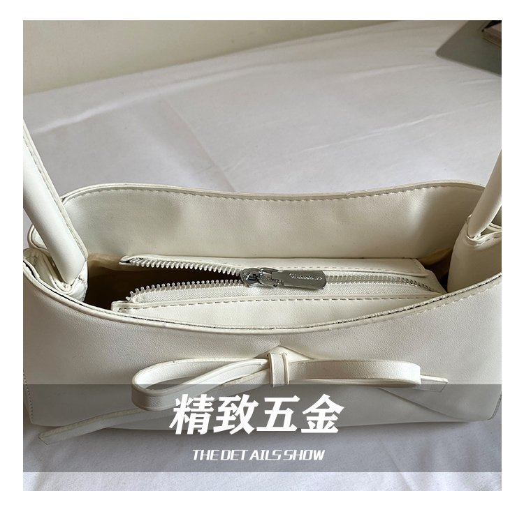 Women's PU Leather Bow Flap Shoulder Bag detail 9