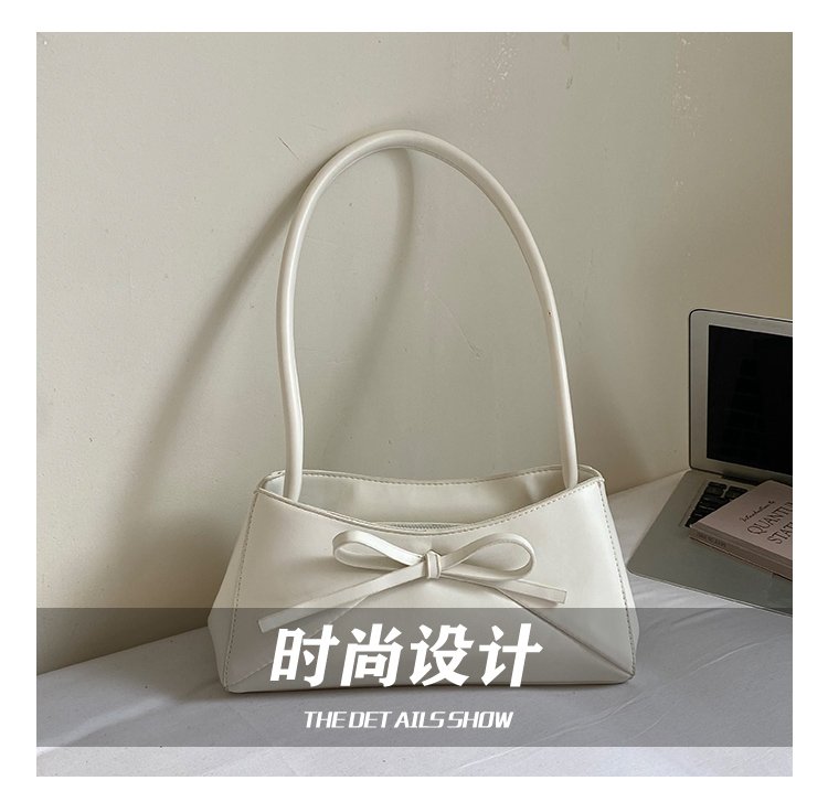 Women's PU Leather Bow Flap Shoulder Bag detail 10