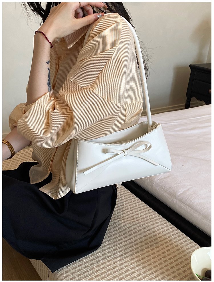 Women's PU Leather Bow Flap Shoulder Bag detail 14