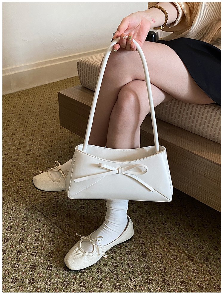 Women's PU Leather Bow Flap Shoulder Bag detail 15
