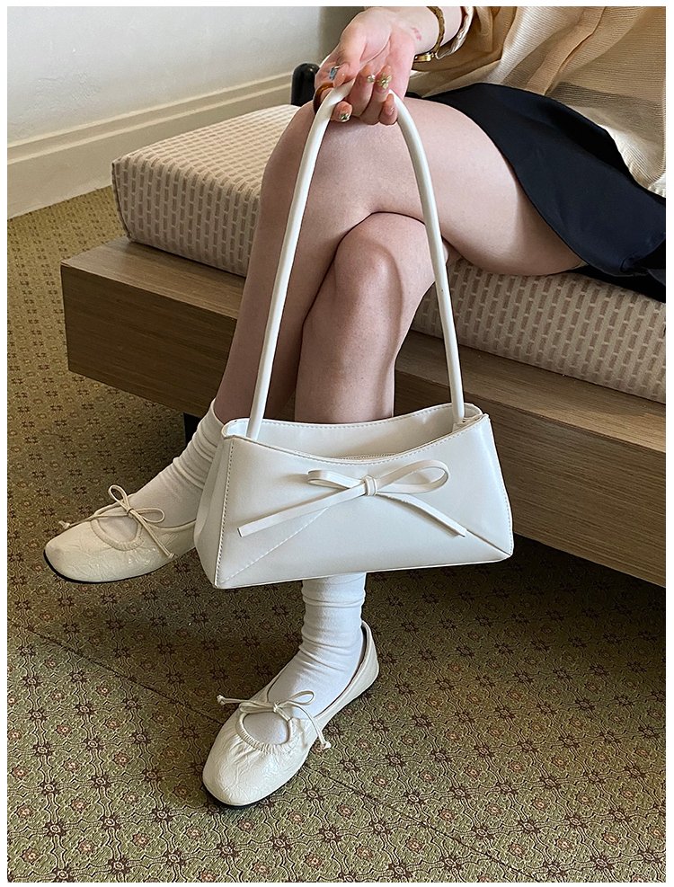 Women's PU Leather Bow Flap Shoulder Bag detail 16