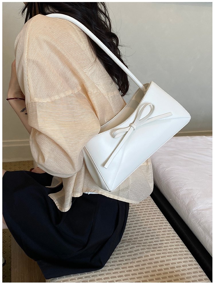 Women's PU Leather Bow Flap Shoulder Bag detail 17