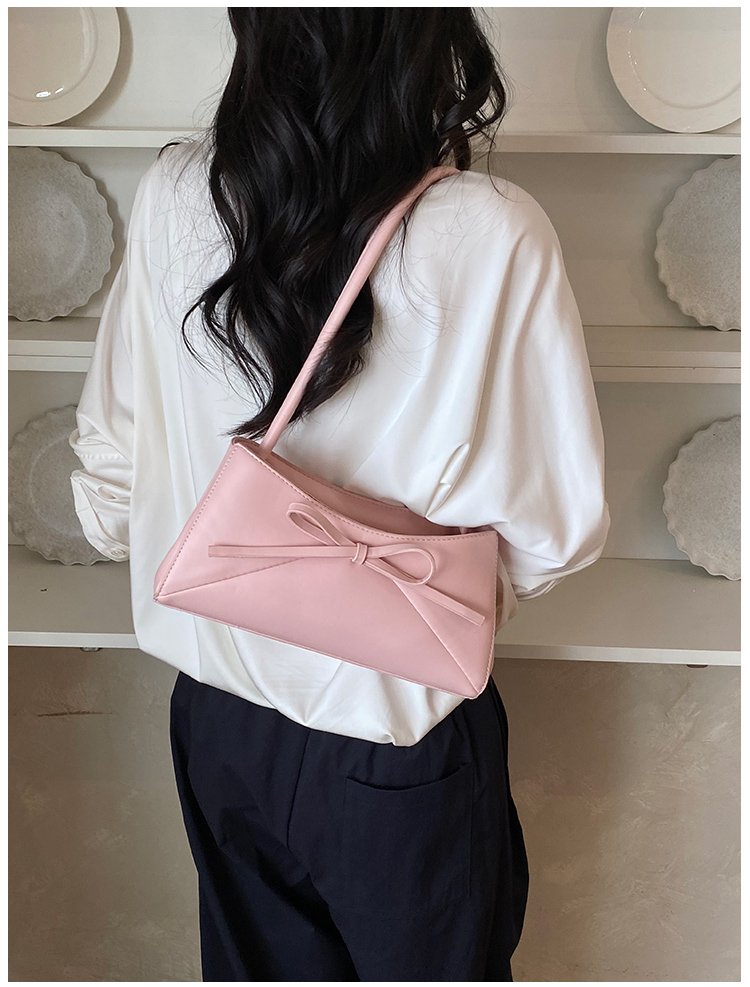 Women's PU Leather Bow Flap Shoulder Bag detail 30