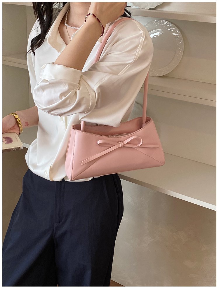 Women's PU Leather Bow Flap Shoulder Bag detail 35