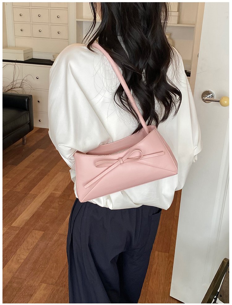 Women's PU Leather Bow Flap Shoulder Bag detail 40