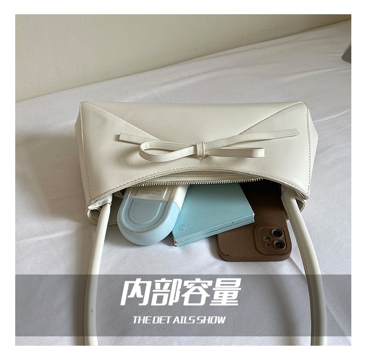 Women's PU Leather Bow Flap Shoulder Bag detail 8