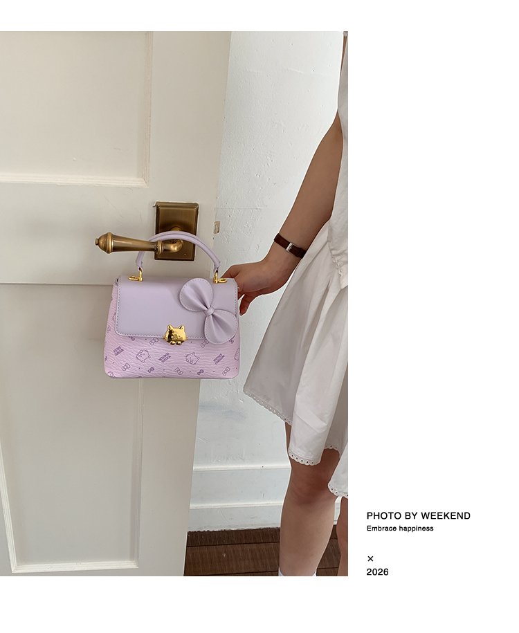 Women's PU Leather Bow Flap Top Handle Crossbody Bag detail 33