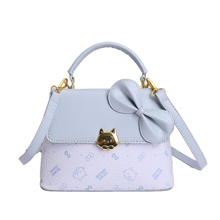 Women's PU Leather Bow Flap Top Handle Crossbody Bag view 5