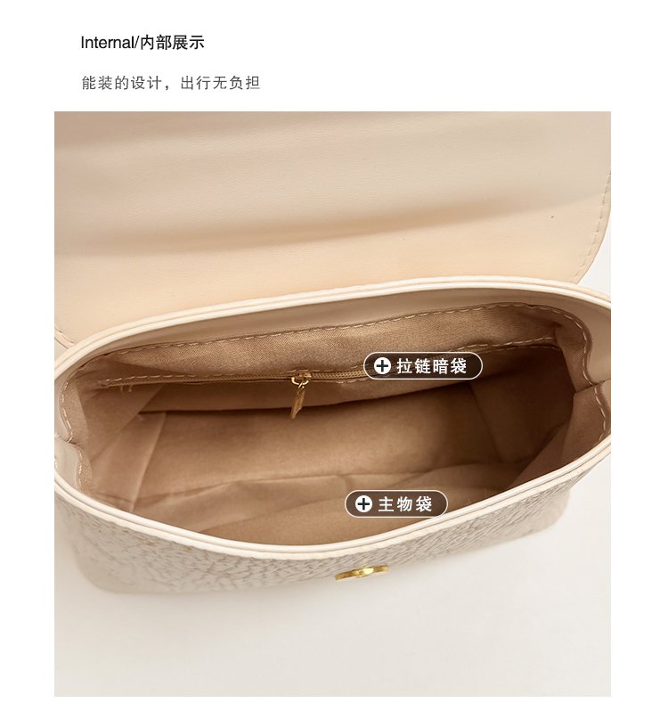 Women's PU Leather Bow Flap Top Handle Crossbody Bag detail 7