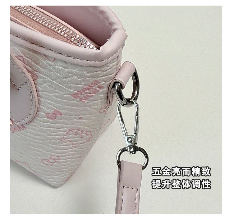Women's PU Leather Bow Textured Top Handle Crossbody Bag detail 8