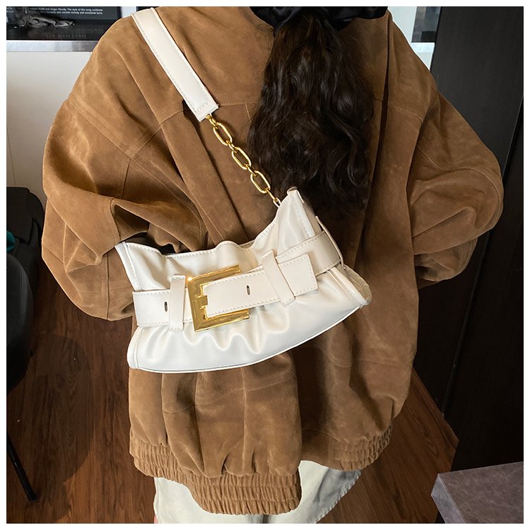 Women's PU Leather Buckle Shoulder Bag detail 16