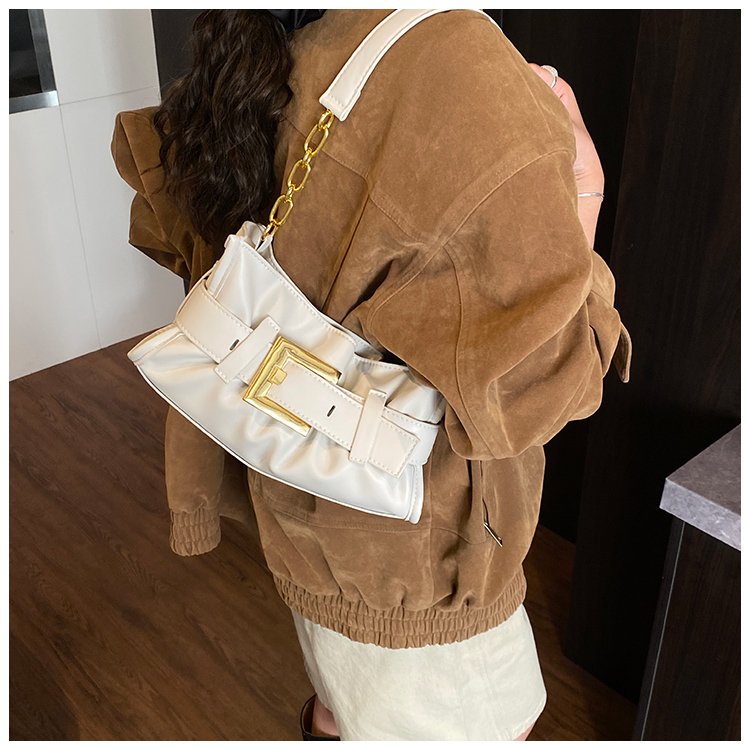 Women's PU Leather Buckle Shoulder Bag detail 18