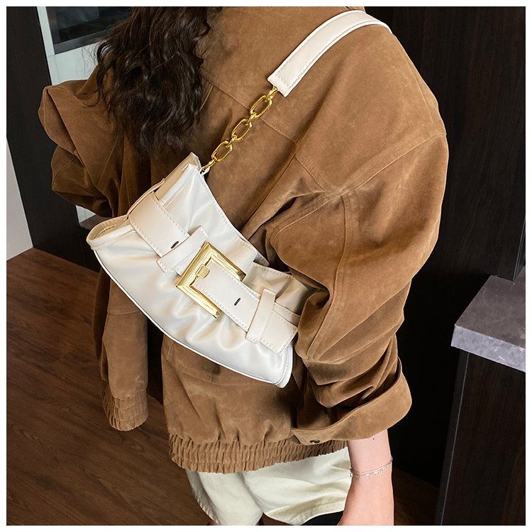 Women's PU Leather Buckle Shoulder Bag detail 20