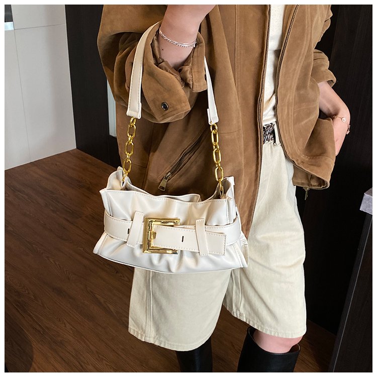 Women's PU Leather Buckle Shoulder Bag detail 21