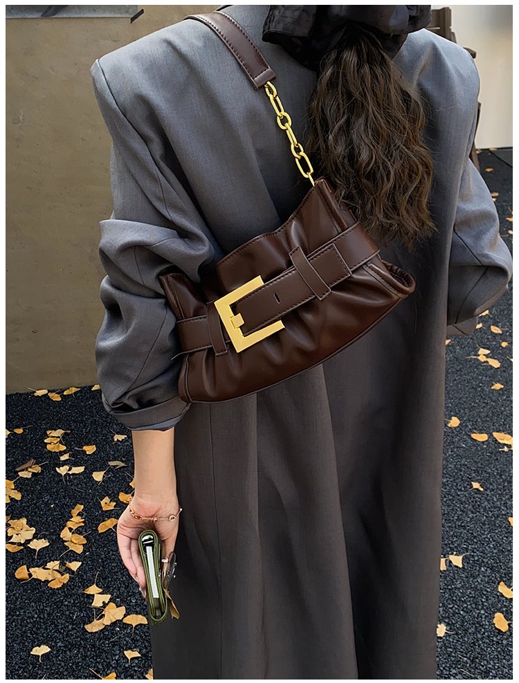 Women's PU Leather Buckle Shoulder Bag detail 27