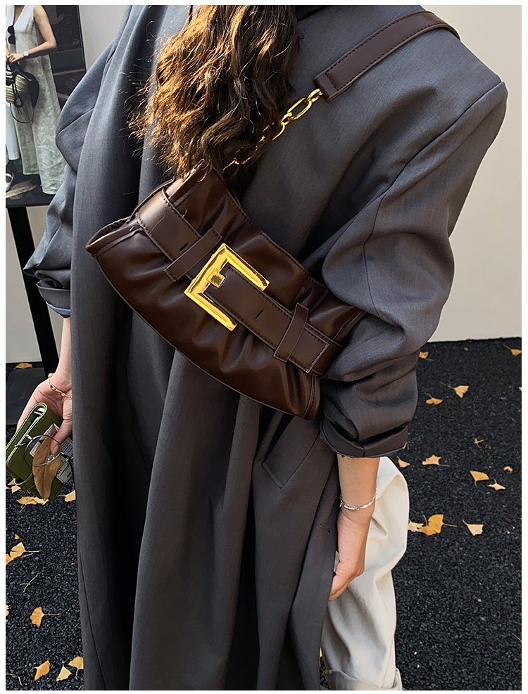 Women's PU Leather Buckle Shoulder Bag detail 33
