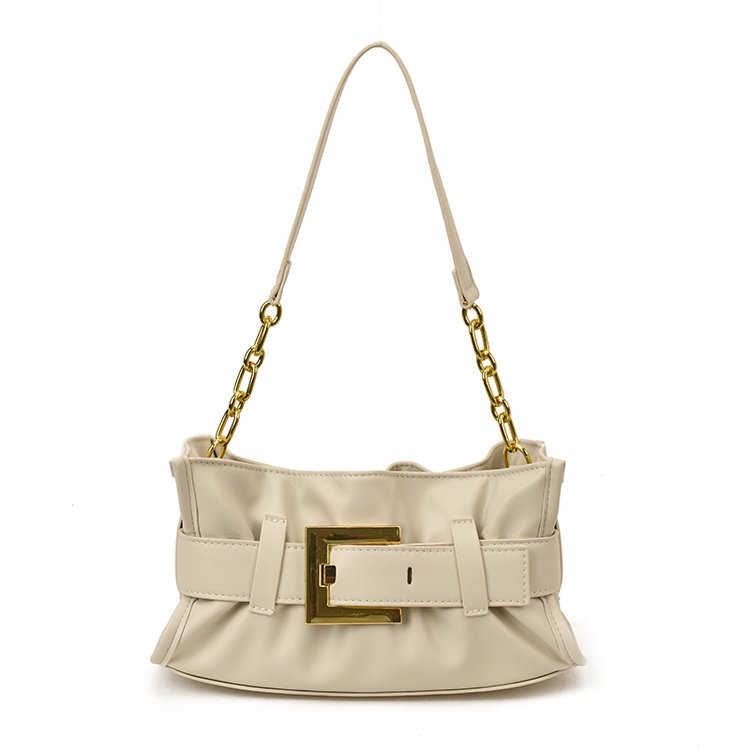 Women's PU Leather Buckle Shoulder Bag view 3