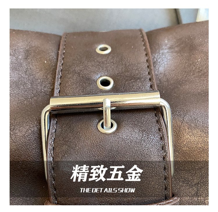 Women's PU Leather Buckle Shoulder Bag detail 11