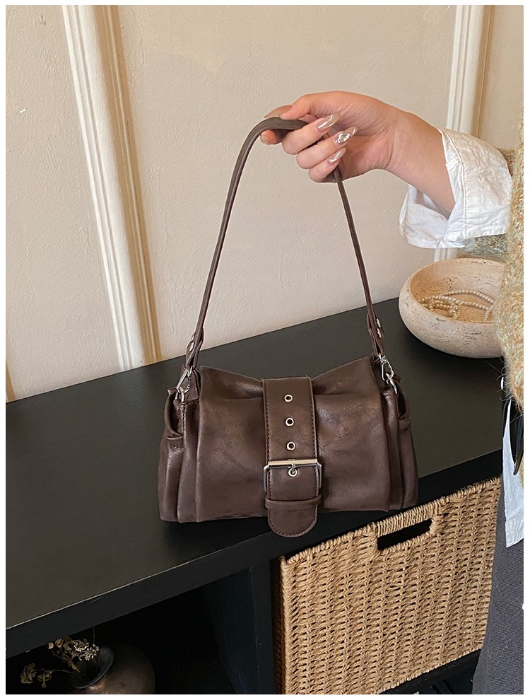 Women's PU Leather Buckle Shoulder Bag detail 31