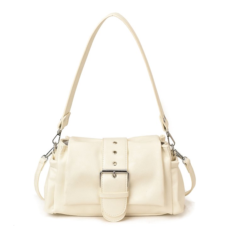 Women's PU Leather Buckle Shoulder Bag view 3