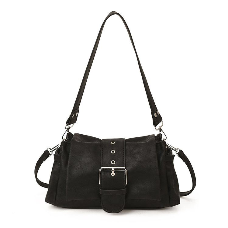 Women's PU Leather Buckle Shoulder Bag view 4