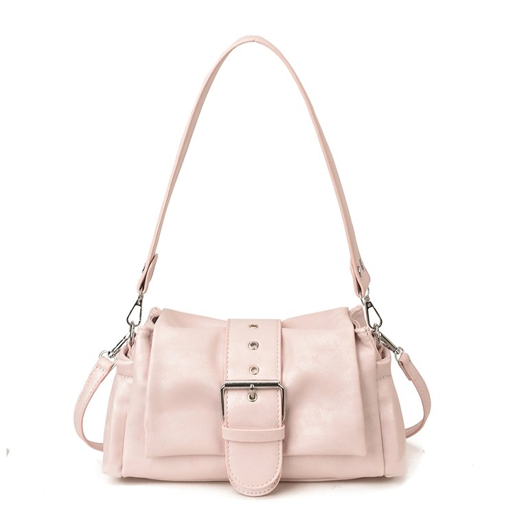 Women's PU Leather Buckle Shoulder Bag view 5