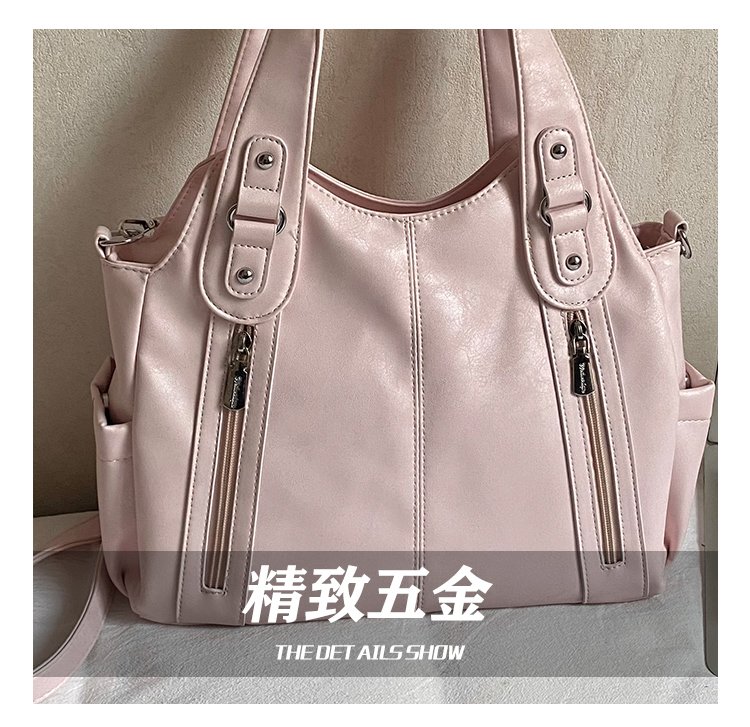 Women's PU Leather Buckle Shoulder Bag detail 11