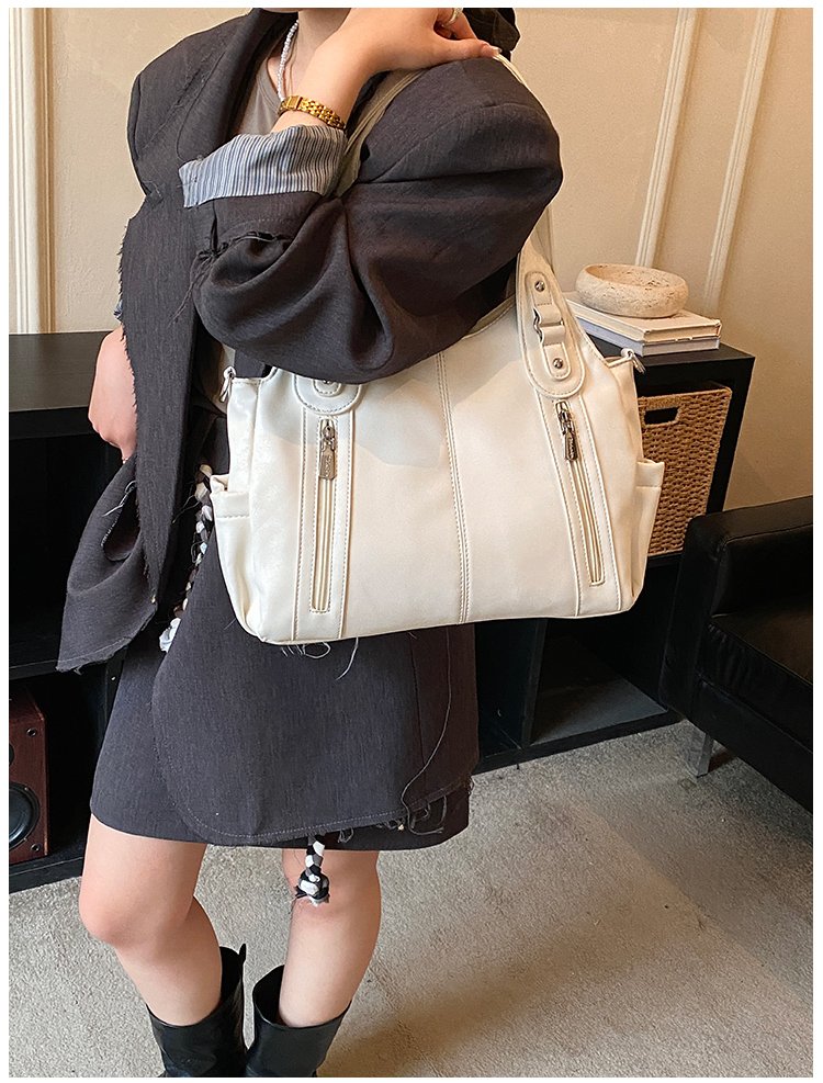 Women's PU Leather Buckle Shoulder Bag detail 17