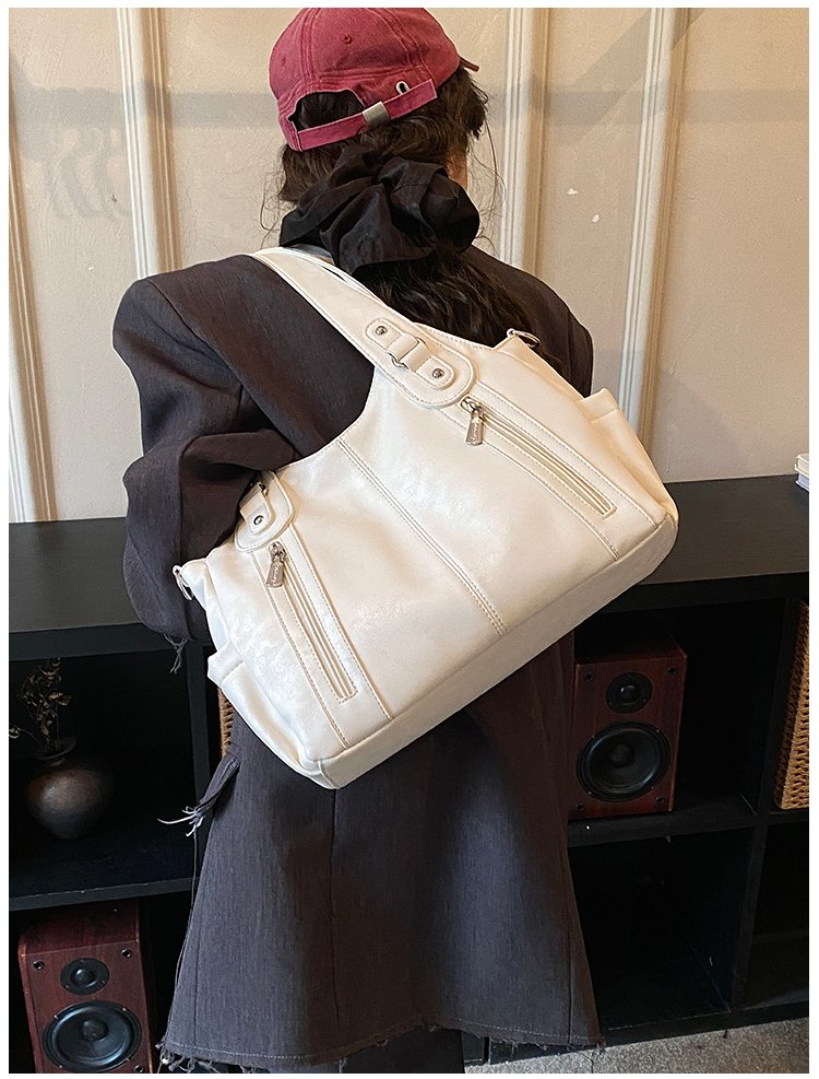 Women's PU Leather Buckle Shoulder Bag detail 22