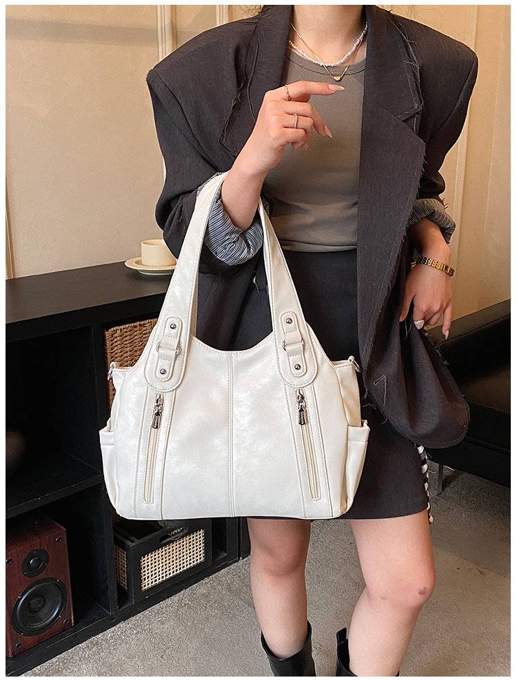 Women's PU Leather Buckle Shoulder Bag detail 27