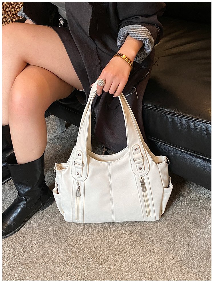 Women's PU Leather Buckle Shoulder Bag detail 30