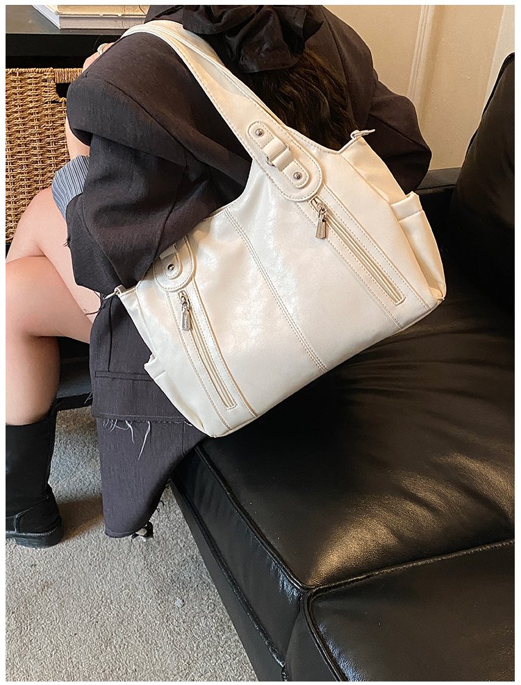 Women's PU Leather Buckle Shoulder Bag detail 34