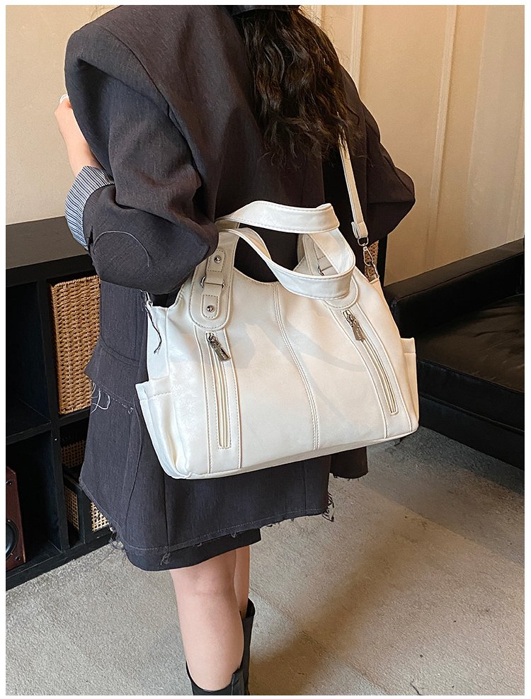 Women's PU Leather Buckle Shoulder Bag detail 36