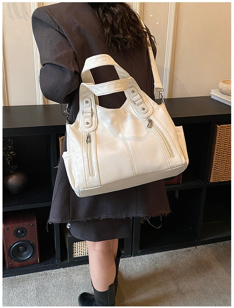 Women's PU Leather Buckle Shoulder Bag detail 37