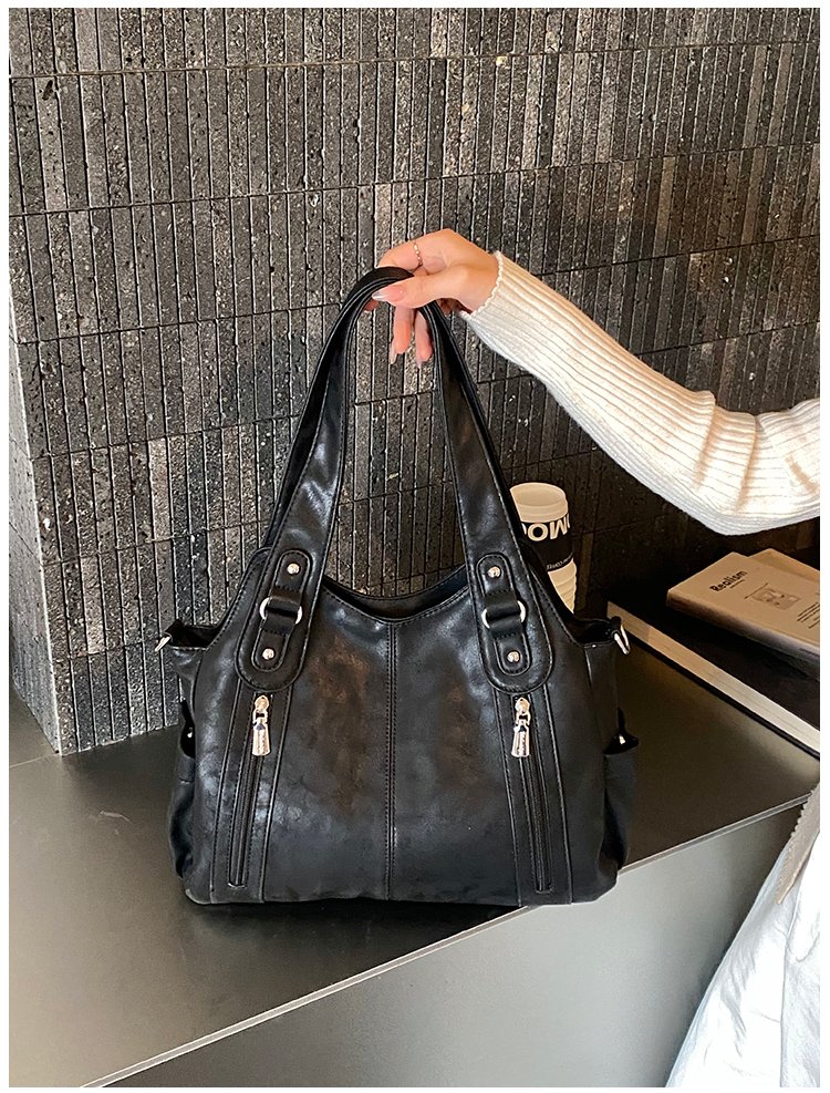 Women's PU Leather Buckle Shoulder Bag detail 38
