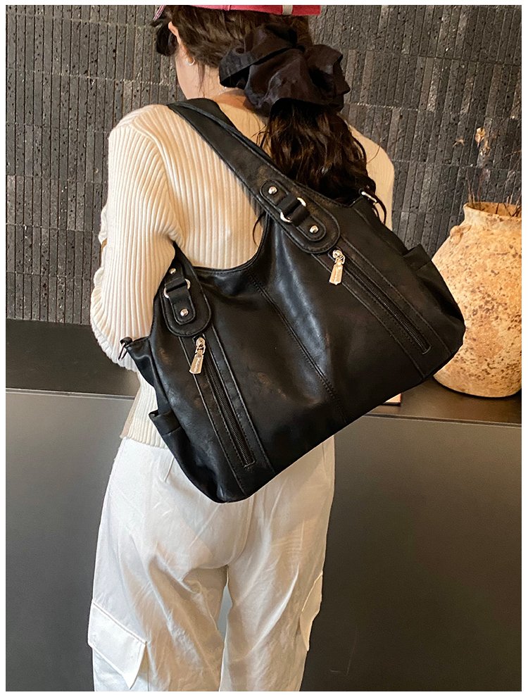 Women's PU Leather Buckle Shoulder Bag detail 39