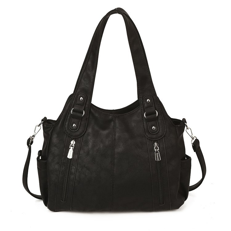 Women's PU Leather Buckle Shoulder Bag view 4