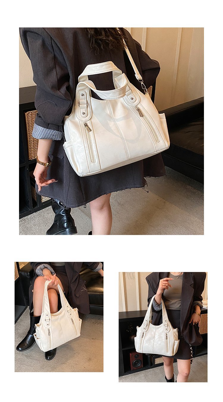 Women's PU Leather Buckle Shoulder Bag detail 8