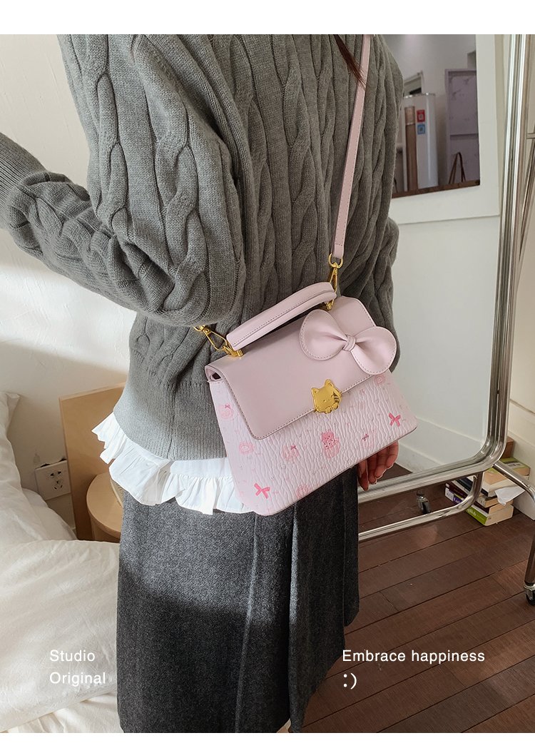 Women's PU Leather Buckle Top Handle Crossbody Bag detail 17