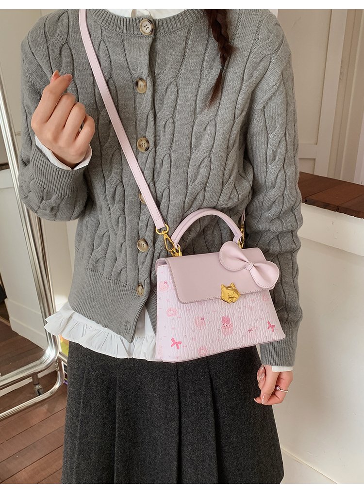 Women's PU Leather Buckle Top Handle Crossbody Bag detail 20