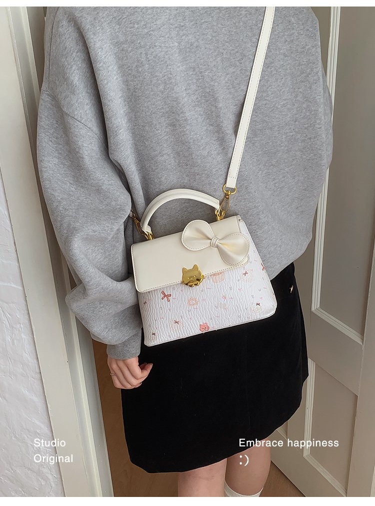 Women's PU Leather Buckle Top Handle Crossbody Bag detail 24