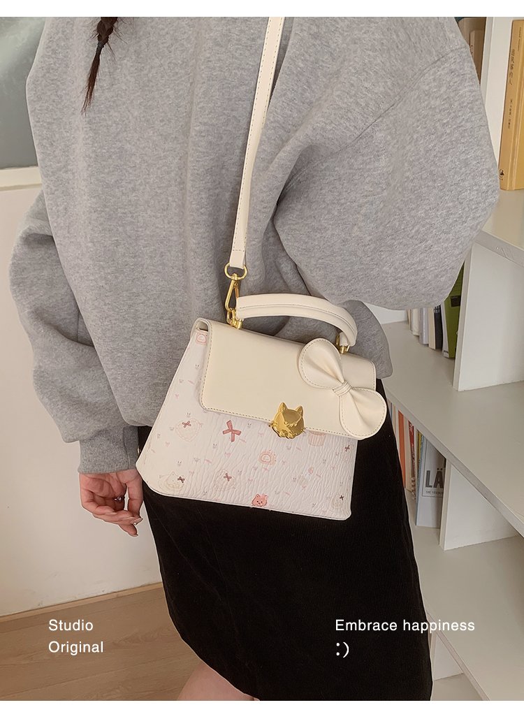 Women's PU Leather Buckle Top Handle Crossbody Bag detail 26