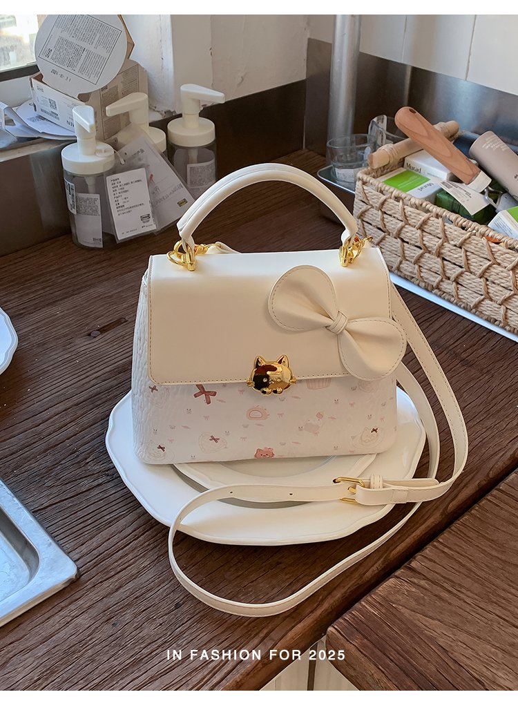 Women's PU Leather Buckle Top Handle Crossbody Bag detail 35