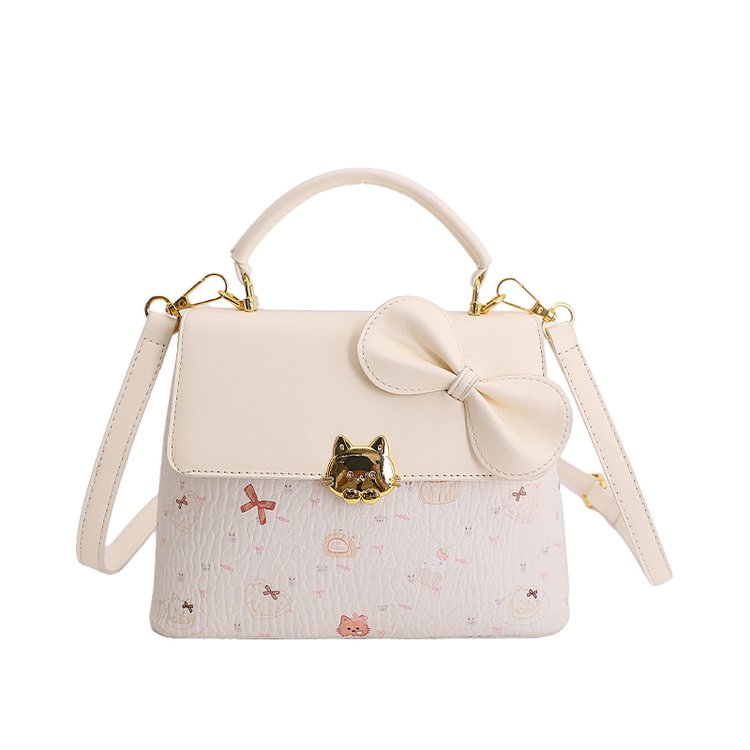 Women's PU Leather Buckle Top Handle Crossbody Bag view 3